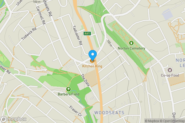 Map location for 650A Chesterfield Road, Sheffield S8 0SB