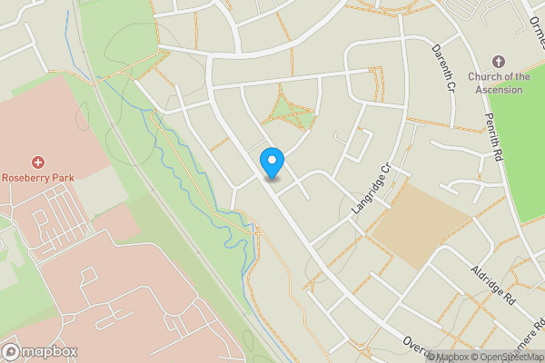 Map location for 58 Overdale Road, Middlesbrough, TS3 7DW