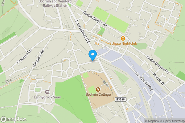 Map location for Green Lane, Bodmin, PL31 1BY