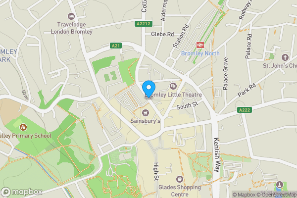 Map location for West Street, Bromley, London, BR1