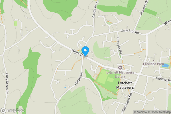 Map location for Tesco Express, 1-3 Purbeck Parade High Street, Lytchett Matravers Nr Poole Dorset BH16 6BQ