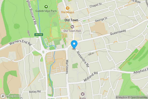 Map location for 2-4 Alexandra Road, Hemel Hempstead, Hertfordshire, HP2 5BS