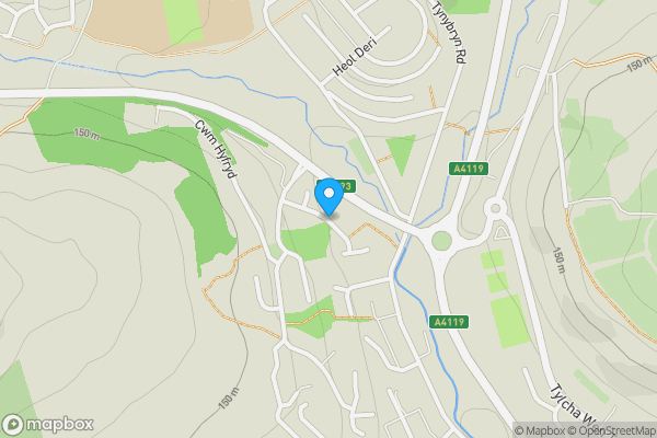Map location for Land at Gelli Seren Farm, Gelli Seren Estate Road, Thomastown, Tonyrefail, CF398EF