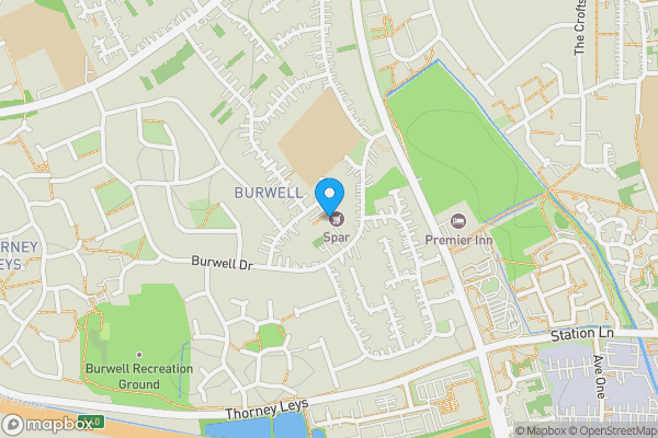 Map location for 133/133a Burwell Drive, Witney, Oxfordshire OX28 5LP