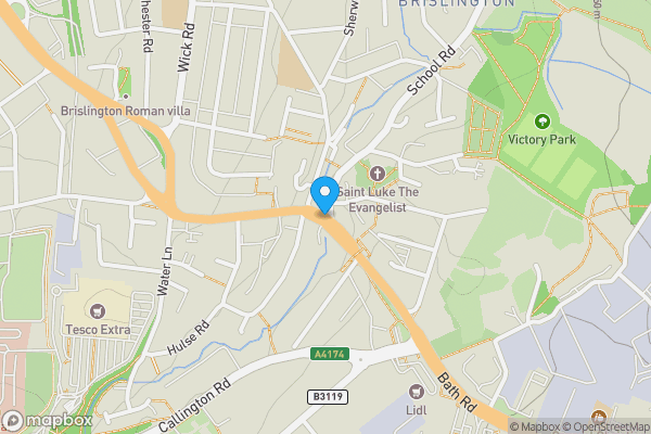Map location for War Room and Bunker, Flowers Hill, Brislington, BS4 5LA