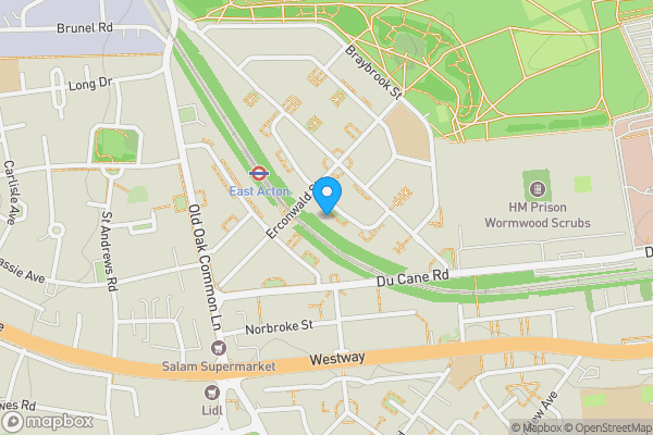 Map location for 65 Henchman Street, Acton, London, W12 0BW