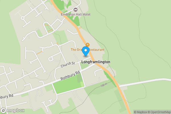 Map location for 4 Church Street, Longframlington, Morpeth , NE65 8DL