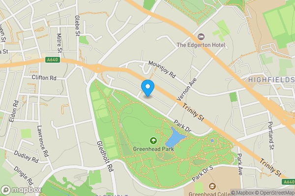 Map location for Apartment 1 Parklands, 16 Park Drive, Huddersfield, HD1 4EB