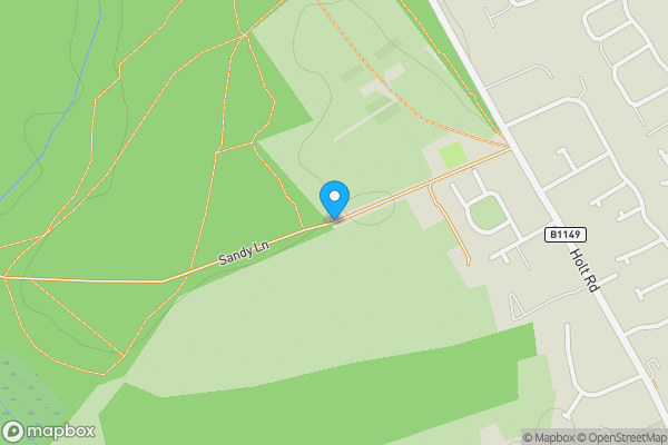 Map location for Brackenwood, Sandy Lane, Horsford, Norwich, Norfolk, NR10 3FB