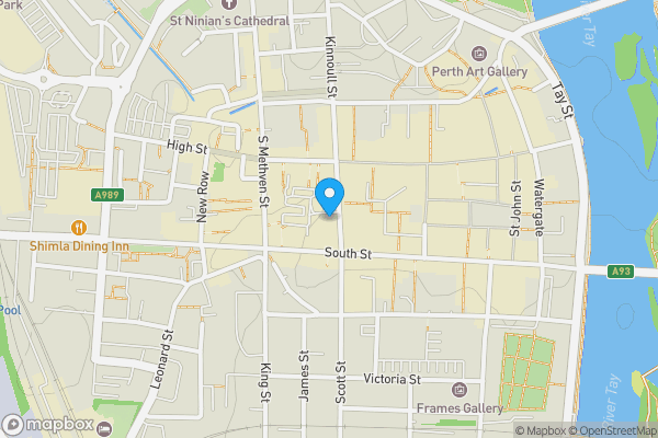 Map location for 23 Scott Street, Perth, Perthshire PH1 5EH