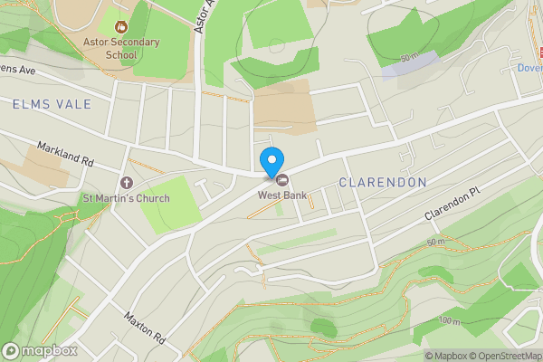 Map location for Folkestone Road, Dover, Kent, CT17 9JU