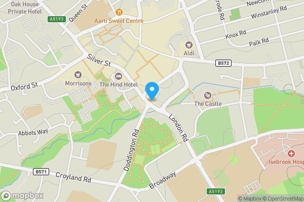 Map location for The Golden Lion Public House, 19 Sheep Street, Wellingborough NN8 1BL