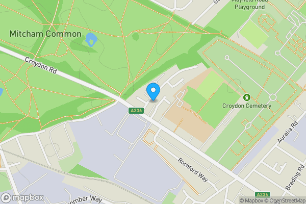 Map location for 6 Wingate Crescent, Croydon, CR0 3AL