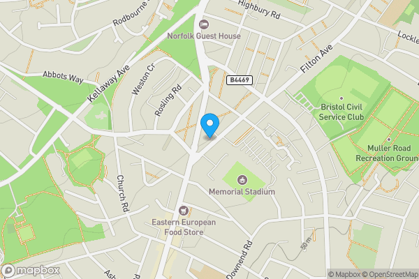 Map location for 4, Filton Avenue, Horfield, Bristol, BS7 0AG