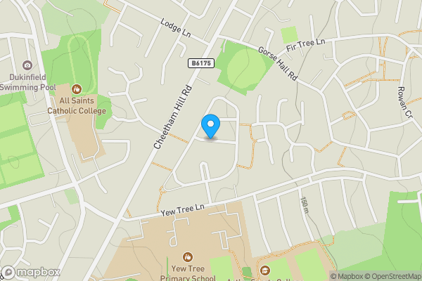 Map location for Kingsway, Didsbury, Greater Manchester, M20