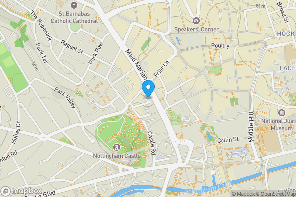 Map location for Flat 512 Maid Marian House, Nottingham, Nottinghamshire, NG1 6BH