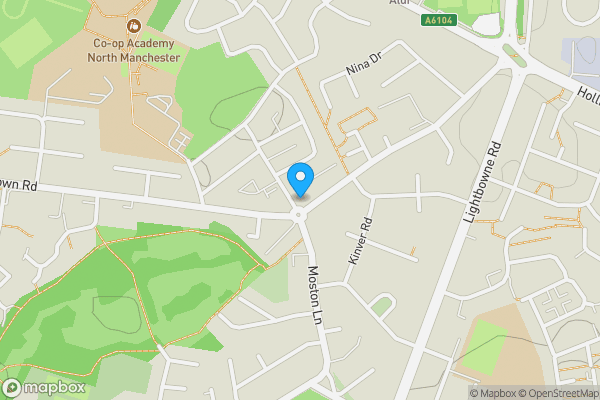 Map location for 16 Kilmaine Avenue, Manchester, M9 7FN