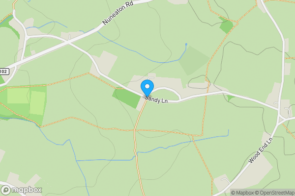 Map location for Land off Sandy Lane, Fillongley, CV7 8DD
