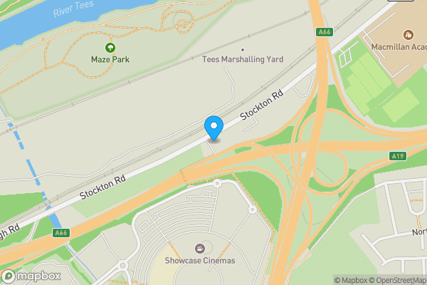 Map location for 228 Stockton Road, Middlesbrough, Cleveland, TS5 4AD