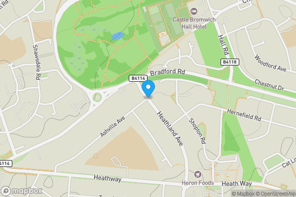 Map location for Heathland Avenue, Birmingham, West Midlands, B34 6LR