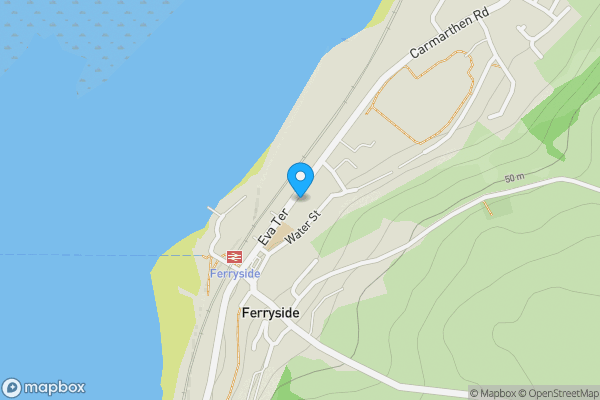 Map location for 11 Eva Terrace, Ferryside, Dyfed, SA17 5TD