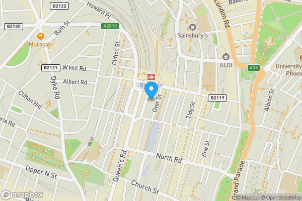 Map location for Flat 3 The Old School House, 35 Frederick Place, Brighton, BN1 4EA