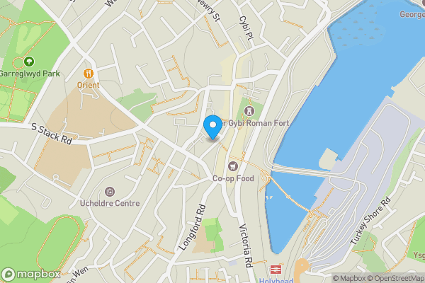 Map location for 19 William Street, Holyhead, Anglesey, LL65 1RN