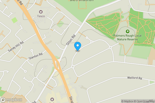 Map location for Arnold Road, SOLIHULL, West Midlands, B90 3JP