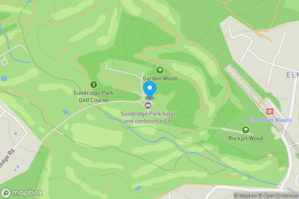 Map location for Sundridge Park Mansion, Willoughby Lane, Bromley, BR1