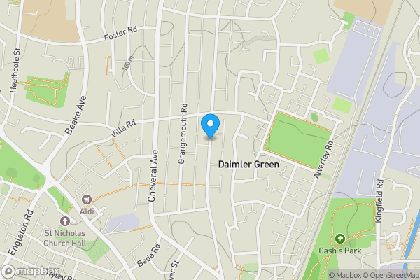 Map location for 142 Middlemarch Road, Coventry, CV6 3GH