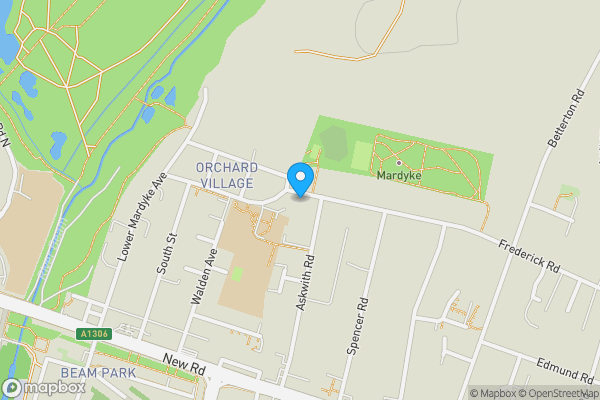 Map location for 93 Frederick Road, Rainham, Essex RM13 8NS