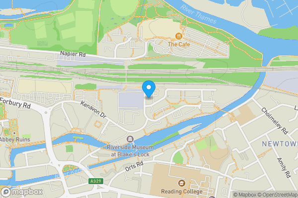 Map location for Flat 8 8 Oscar Wilde Road, Reading, Berkshire, RG1 3FH