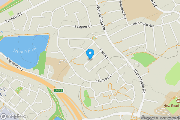 Map location for Trenleigh Gardens, TELFORD, Shropshire, TF2 6RN