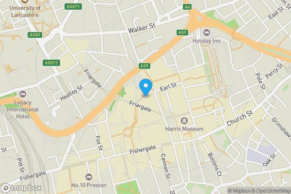 Map location for 3 Orchard Street Preston Lancashire PR1 2EN