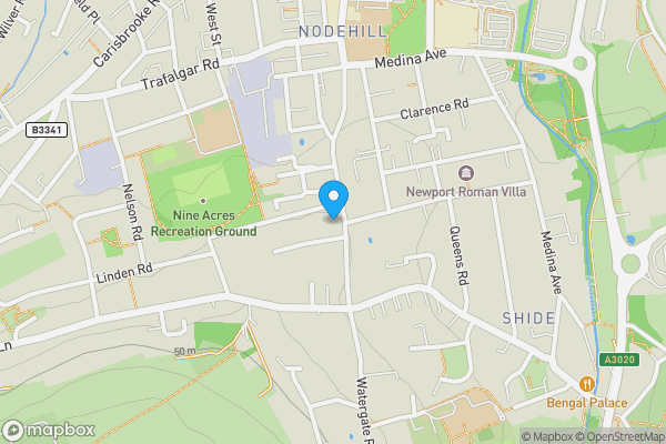 Map location for 38 St. Johns Road, Newport, Isle of Wight, PO30 1LS