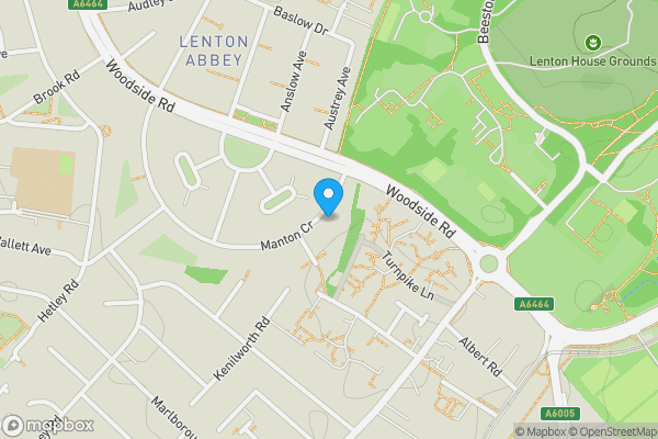 Map location for 158, Manton Crescent, NOTTINGHAM, Nottinghamshire, NG9 2GA