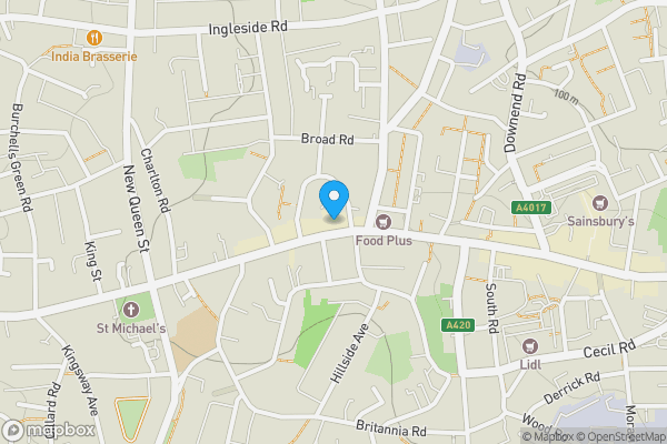 Map location for 303, Two Mile Hill Road, Kingswood, Bristol, BS15 1AP