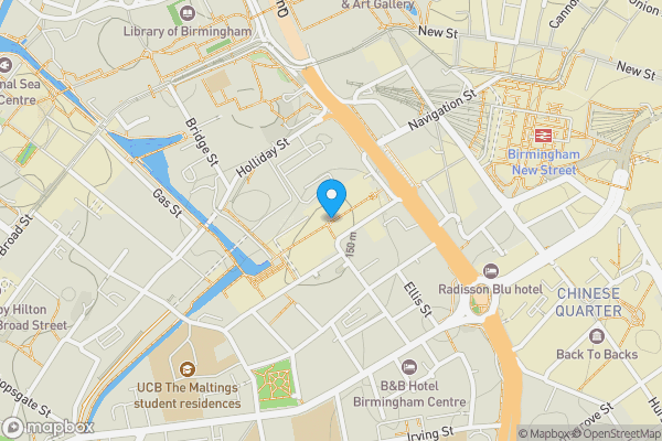 Map location for Wharfside Street, Birmingham, West Midlands, B1 1PT