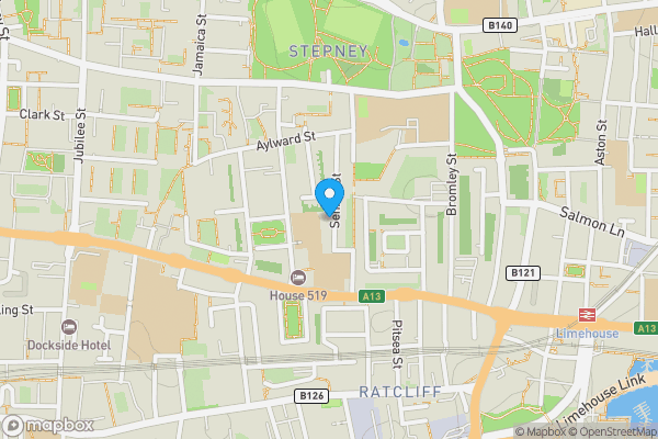 Map location for 47 Senrab Street, Stepney, London, E1 0QF