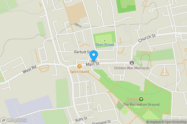 Map location for 55 Main Street, Shildon, County Durham, DL4 1AN