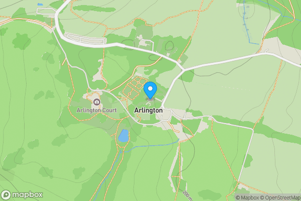 Map location for Glebe House Arlington, Barnstaple, Devon, EX31 4LW