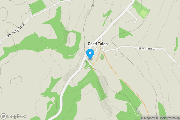 Map location for Land Lying to the South of School Lane, Pontybodkin, Flintshire, CH7 4UB