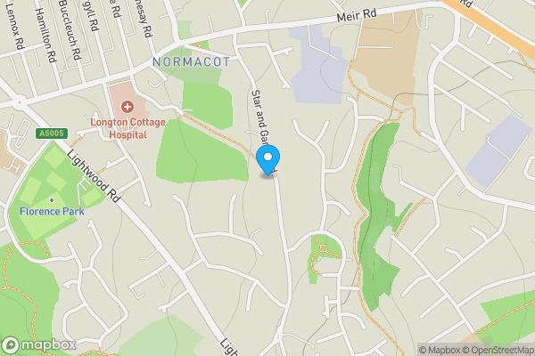 Map location for 90 Star & Garter Road, Lightwood, Stoke-On-Trent, Staffordshire ST3 7HN
