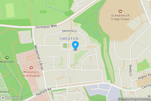 Map location for 8 Oaktree Square, Kirkcaldy, Fife KY1 2LW