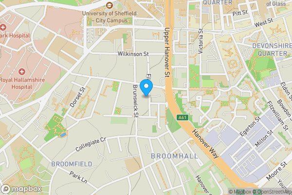 Map location for 32 Filey Street, Sheffield, South Yorkshire S10 2FG