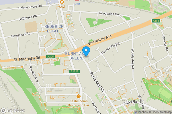 Map location for 79 Burnt Ash Hill, Lee, London, SE12 0AQ