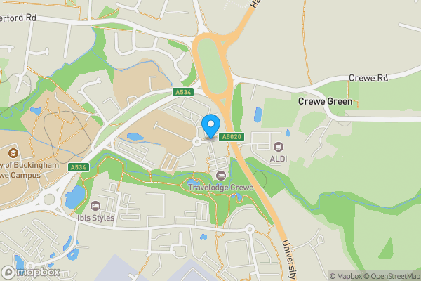 Map location for Travelodge Hotel Beswick Drive Crewe CW1 5NP