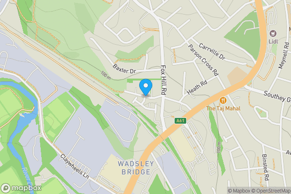 Map location for Land At Baxter Road, Wadlsey Bridge, Sheffield, South Yorkshire, S6 1JF