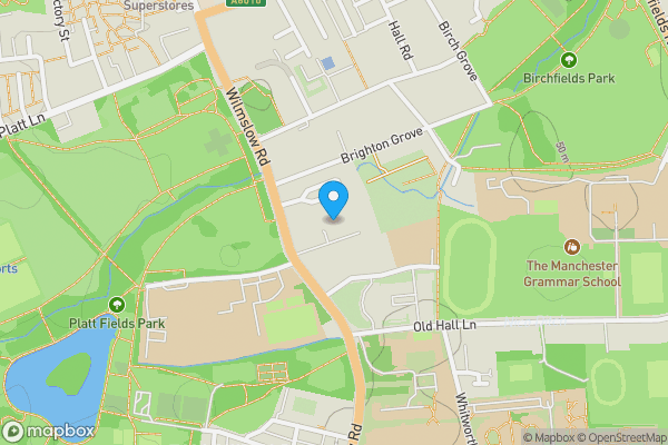 Map location for 54 Thorne House, Wilmslow Road, Manchester, M14 6DW