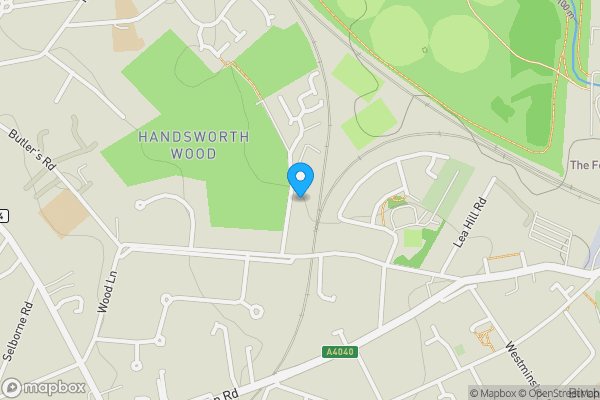 Map location for 25 Romilly Avenue, Handsworth Wood, Birmingham, B20 2AT
